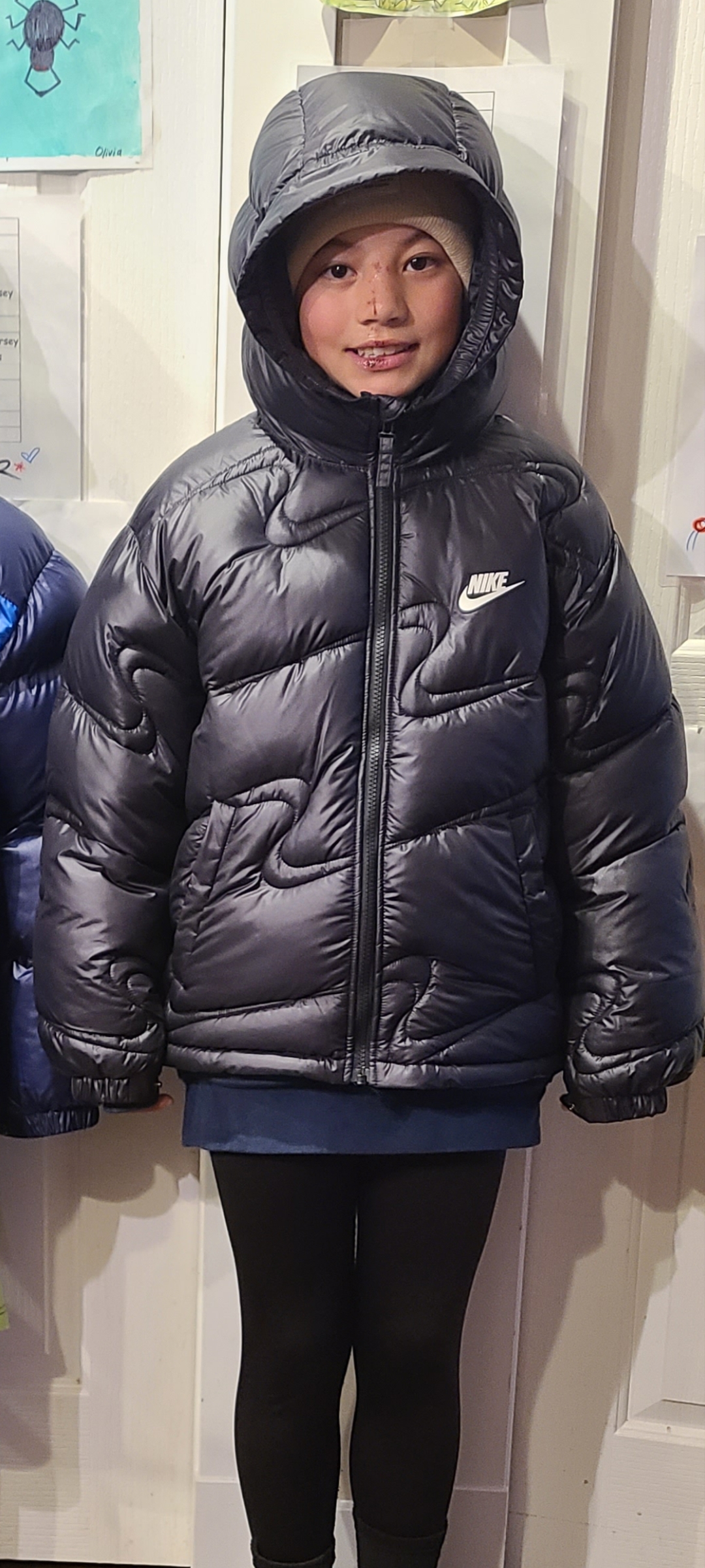 Black Nike puffer jacket size medium