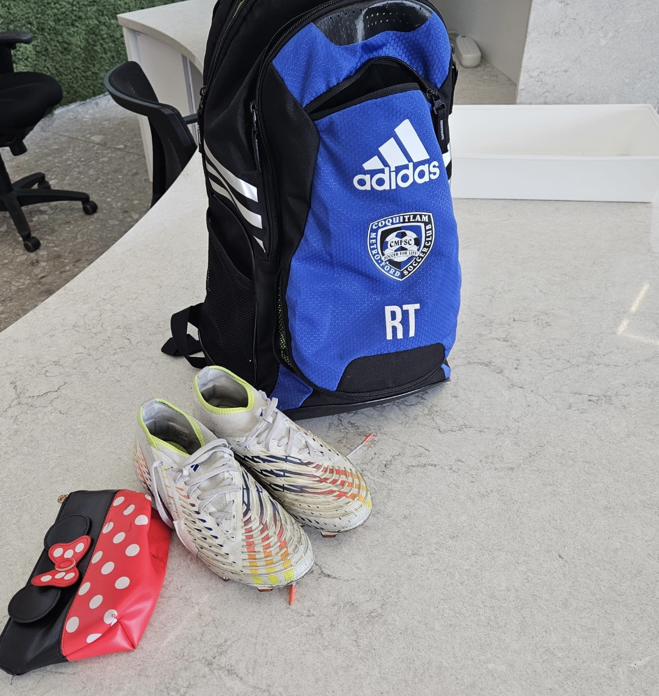Backpack & other items (RT Initials)